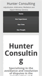 Mobile Screenshot of hunterconsulting.org.uk