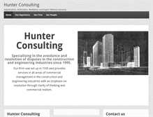 Tablet Screenshot of hunterconsulting.org.uk